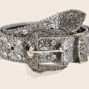 Felt's Fun Finds Silver Glitter Belt